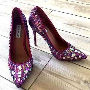 Steve Madden. Glitter pump. Size 10